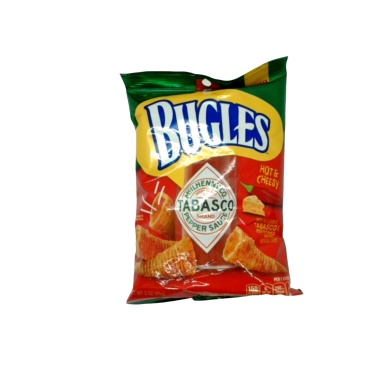 Bugles Tabasco Flavor Corn Snacks 85g.