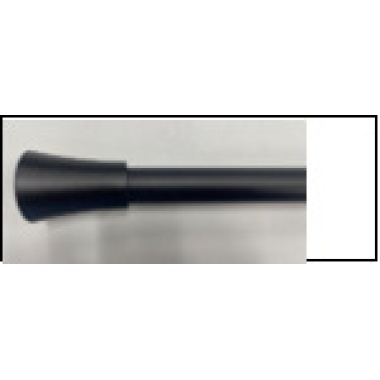 curtain rod Black extendable triangle solid