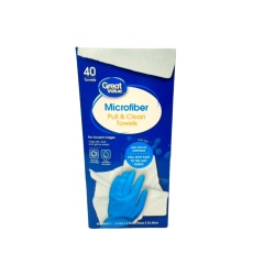 Microfiber Pull & Clean Towels 40pk. 12 X 12" Great Value"