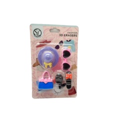 3D Erasers 4pk. Girls Assorted 4pk. The Supply Line