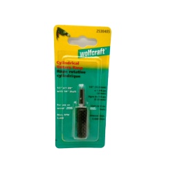 Cylindrical Rotary Rasp 1/2 X 1 3/8" Wolfcraft 1/4" Shaft"