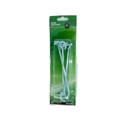 Single Peg Hooks 6 3pk. Zinc For 1/4" Pegboard Hillman"