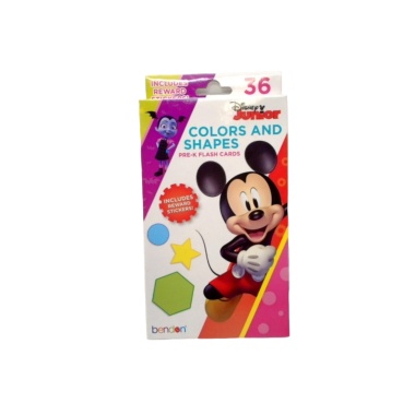 Flash Cards Pre-K 36pk. w/Reward Stickers Disney Junior Bendon