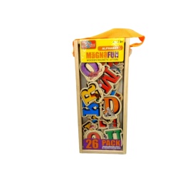 Magna Fun Alphabet Wooden Magnetic Letters 26pk.