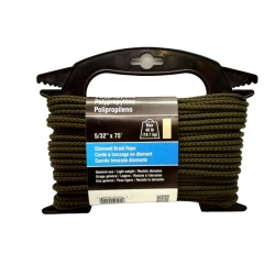 Diamond Braid Rope Polyproylene 5/32 x 75' 40lb. Green Onward"