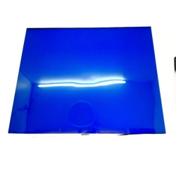 Plastic Sheet Blue Transparent 21.75 x 26.5""