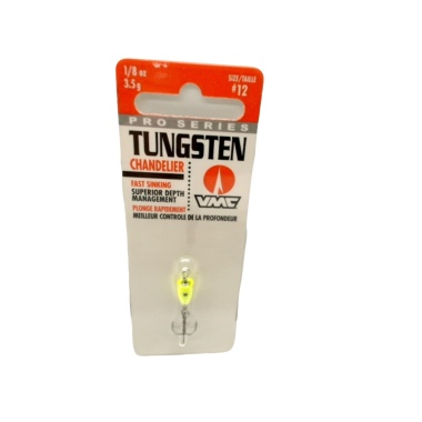 Tungsten Chandelier Fast Sinking Jig Yellow #12 1/8oz.
