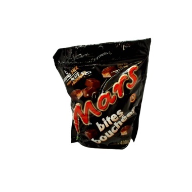 Mars Bites Chocolates 400g. Bag made in Canada
