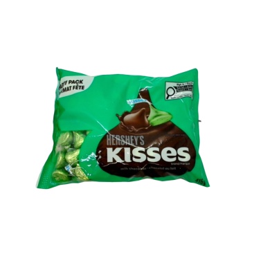 Hershey's Kisses Milk Chocolate 415g. Green Bag Party Pack
