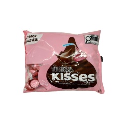 Hershey's Kisses Milk Chocolate 415g. Pink Bag Party Pack
