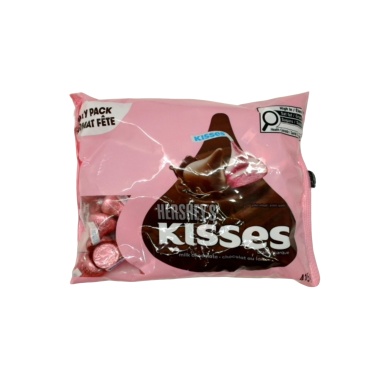 Hershey's Kisses Milk Chocolate 415g. Pink Bag Party Pack