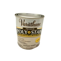 Wood Stain Poly Stain Satin Antique White 946ml. Varathane