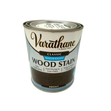 Wood Stain Water Based Ebony 946mL Varathane