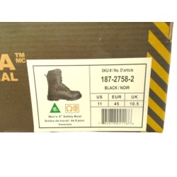 Men's Safety Boot Leather Black Size 11 Altra Industrial
