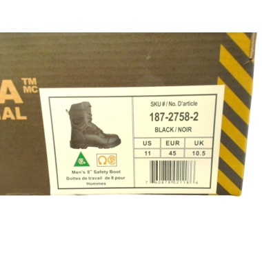 Men's Safety Boot Leather Black Size 11 Altra Industrial
