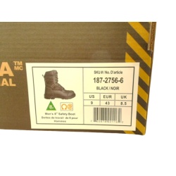 Men's Safety Boot Leather Black Size 9 Altra Industrial