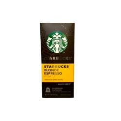 Coffee 10pk. Capsules Starbucks Blonde Espresso Roast 53g. (past Date)