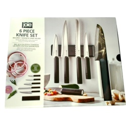 6 Piece Knife Set Incl. Magnetic Knife Holder Joie Msc