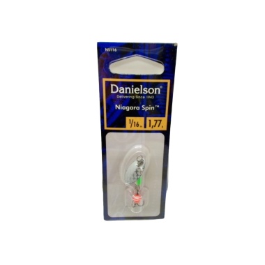 Niagara Spin Jig 1/16oz. Green & White Danielson