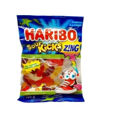 Haribo Sour Kicks Zing Gummies 150g.