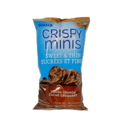 Crispy Minis Sweet & Thin Cocoa Crunch 90g. Quaker