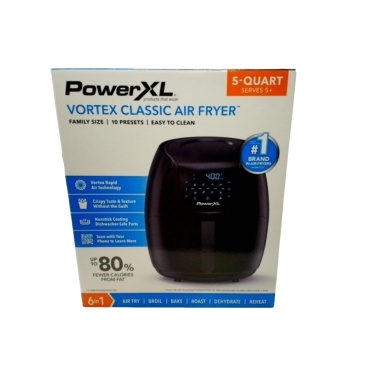 Power XL Vortex Classic Air Fryer 5 Qt. Family Size 6 In 1