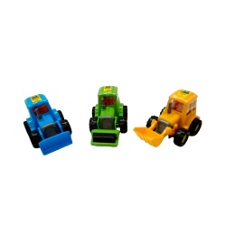 Bubble Dozer Construction Vehicle Toy w/Gum 7g. Assorted