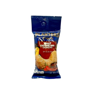 Sweet Cayenne BBQ Cashews 64g. Planters Deluxe