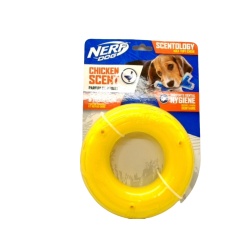 Dog Toy Chicken Scented Scientology Max Tuff Chew Ring Nerf Dog
