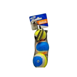 Dog Toy Tennis Ball 3pk. Small Dog & Puppy Size Nerf Dog