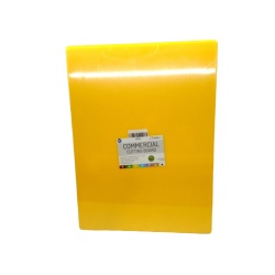 Commercial Cutting Board 24 x 18" x 0.5" Yellow Hdpe Plastic Thirteen Chefs"
