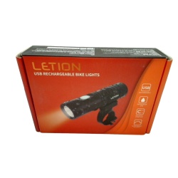USB Rechargeable Bike Light Letion
