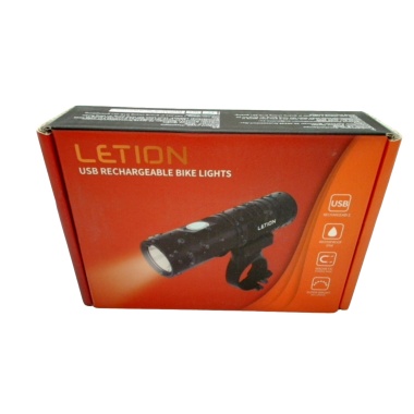 USB Rechargeable Bike Light Letion