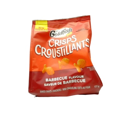Goldfish Crisps Barbecue Flavour Baked Snack Crackers 177g.
