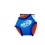 Dog Toy 6 Squeaker Force Grip Hex Ball Nerf Dog