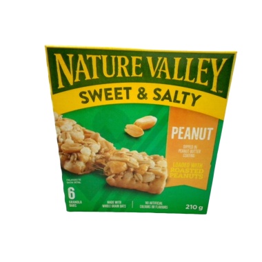 Granola Bars Sweet & Salty Peanut 6pk. 210g. Nature Valley
