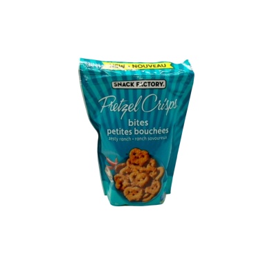 Pretzel Crisps Bites Zesty Ranch 240g. Snack Factory