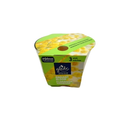 Glade 3 Wick Scented Candle Radiant Bloom Mimosa & Pear Blossoms