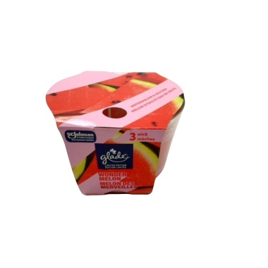 Glade 3 Wick Scented Candle Wonder Melon Watermelon & Seltzer