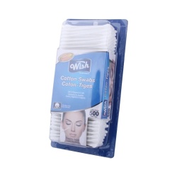 Wish Cotton Swabs 500ct Plastic Stick