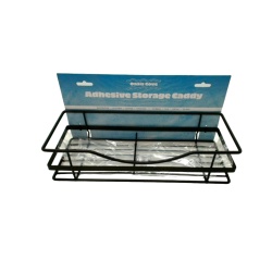 Adhesive Storage Caddy 4.72 x 11.81" x 2.76" Black Oasis Cove"