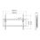 Wall Mount bracket for TV 32-65 inch Tilting 10 degrees 110lb rating (endcap)