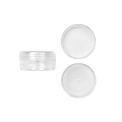 Storage Container Round 12pk. 7/8x1.5" Clear Plastic"
