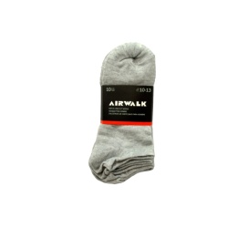 Socks Men's Airwalk Low Cut 10pk. Black/White/Grey