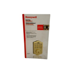 Digital Deadbolt w/Electronic Keypad Polished Brass Honeywell
