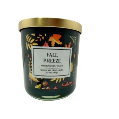 Jar Candle Fall Breeze 12oz Amber Woods Clove