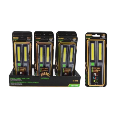 Cob Led 2 Pk Flashlights 100 Lumens 4 Modes