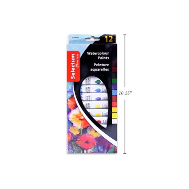 WATERCOLOR 12ML/TUBE 12CLRS