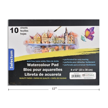WATERCOLOUR PAD 9X12  ACID FREE PAPER