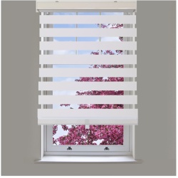 Blinds White cordless polyester 75 inch x 84 inch